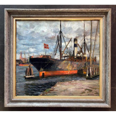 Harry Shultz - "Ship in Harbor"